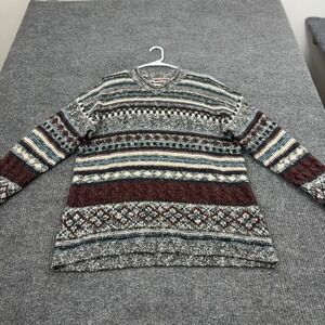 Vintage Best‎ Authentic Sweater Mens L Multicolor Wool Fair Isle Coogie Style